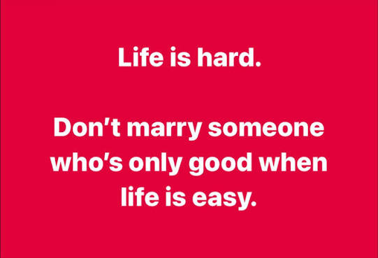 Marry the one who SHOWS&nbsp;UP